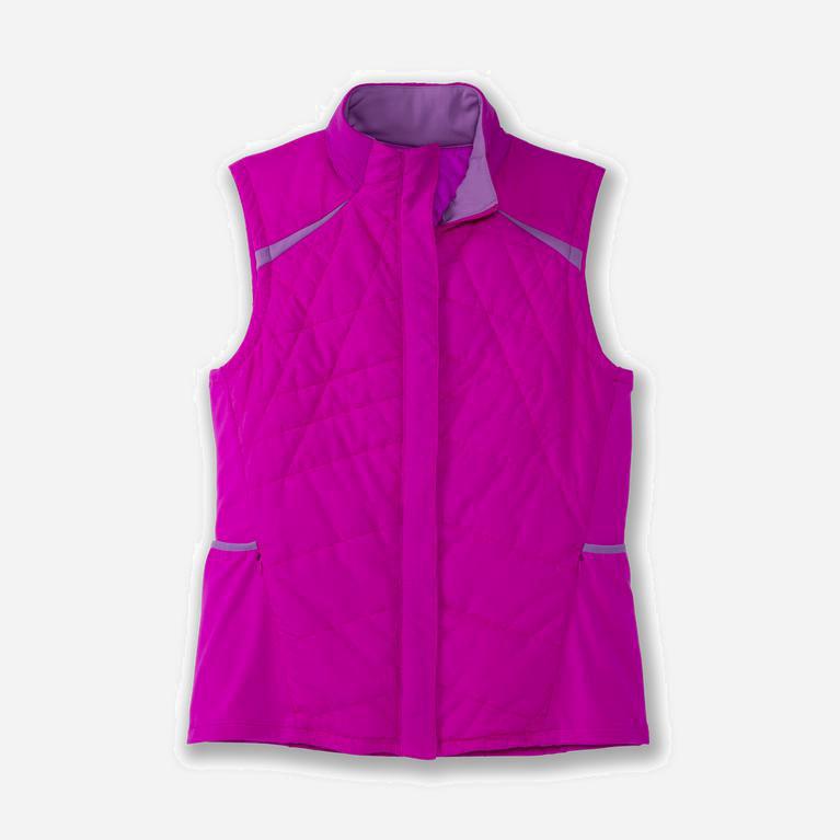 Brooks Shield Hybrid Löparväst Dam 859043-WYH Magenta